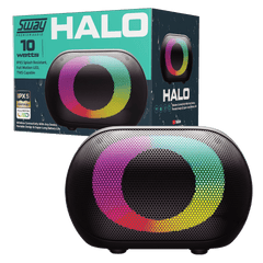 Sway Halo LED IPX5 Splash Resistant Bluetooth Speaker 10W Black