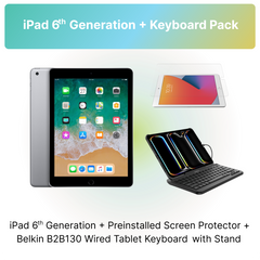 iPad 6th Gen + Belkin Keyboard - Pack