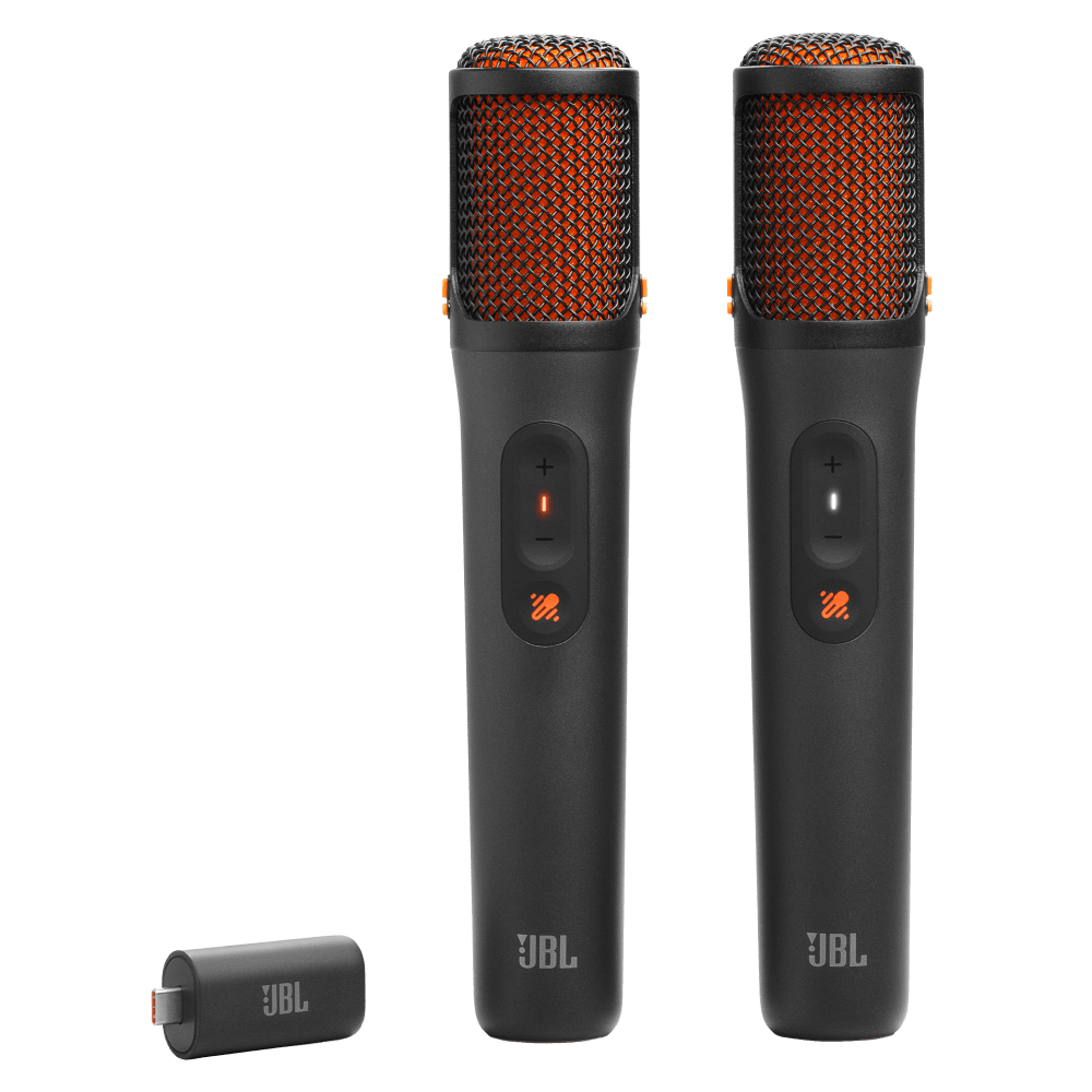 EasySing Mics 2-Pack Wireless AI-powered Microphones Black