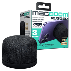 Sway MagBoom RUGGED Water Resistant MagSafe Bluetooth Speaker Black