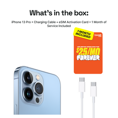 iPhone 13 Pro Connected Pack (Unlocked) + 1 Month Boost Mobile