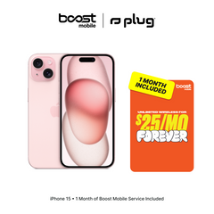 iPhone 15 Connected Pack (Unlocked) + 1 Month Boost Mobile