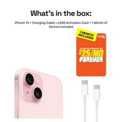 iPhone 15 Connected Pack (Unlocked) + 1 Month Boost Mobile