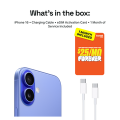 iPhone 16 Connected Pack (Unlocked) + 1 Month Boost Mobile