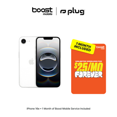 iPhone 16e Connected Pack (Unlocked) + 1 Month Boost Mobile